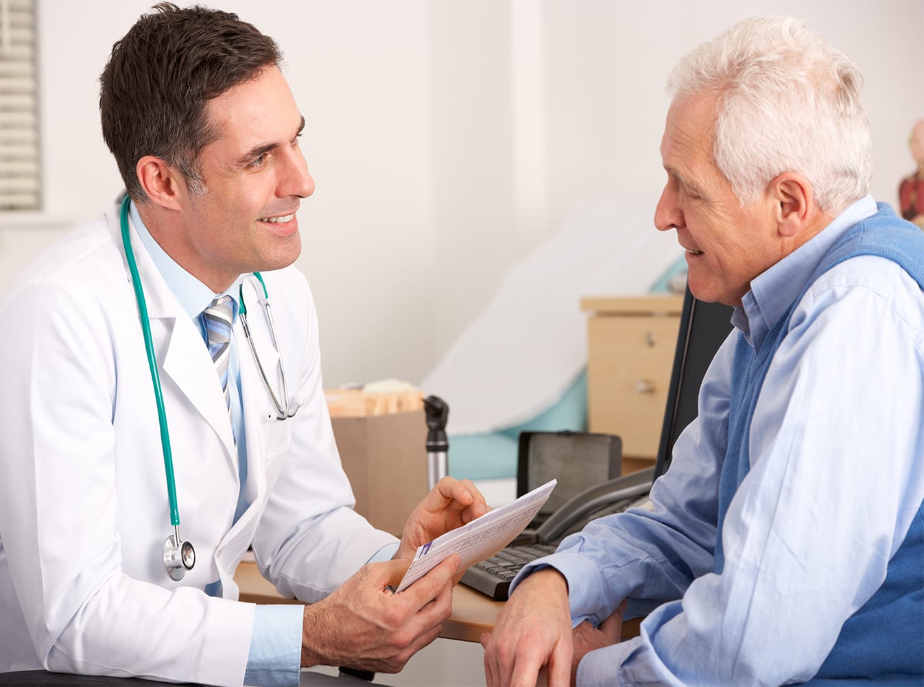 Doctor with his elderly patient